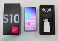 Samsung newest phone Galaxy S10 delivered to customer in New York