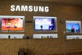 Samsung TVs store Royalty Free Stock Photo