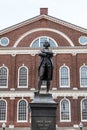 Samuel Adams monument statue near Faneuil Hall in Boston Massachusetts USA Royalty Free Stock Photo