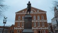 Samuel Adams statue at Bostonian Society Museum - BOSTON. UNITED STATES - APRIL 5, 2017 Royalty Free Stock Photo