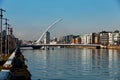 Samuel Beckett Bridge in Dublin City Centre