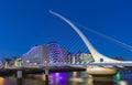 The Samuel Beckett Bridge in Dublin, Ireland