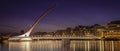 Samuel Beckett Bridge inn Dublin at dawn