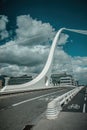 Samuel Beckett Bridge, Liffey River, Spencer Dock., North Wall, Dublin