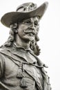 Samuel de Champlain statue front portrait