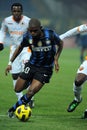 Samuel Eto`o in action during the match Royalty Free Stock Photo
