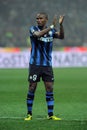 Samuel Eto`o  during the match Royalty Free Stock Photo