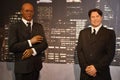 Samuel Jackson and John Travolta wax statues at Hollywood Wax Museum in Pigeon Forge, Tennessee Royalty Free Stock Photo