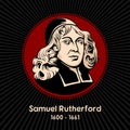 Samuel Rutherford 1600 - 1661 was a Scottish Presbyterian pastor, theologian and author, and one of the Scottish Commissioners Royalty Free Stock Photo