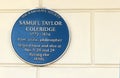 Samuel Taylor Coleridge blue plaque