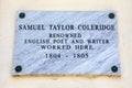 Samuel Taylor Coleridge Plaque in Valletta