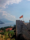 Samuels fortress in Ohrid in Macedonia 9.8.2015