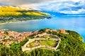 Samuels Fortress at Ohrid in North Macedonia Royalty Free Stock Photo