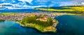 Samuels Fortress and Plaosnik at Ohrid in North Macedonia Royalty Free Stock Photo