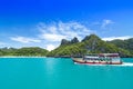 SAMUI, THAILAND - JUNE 30: undefined big boat of traveler ship o