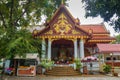 SAMUI, THAILAND - 06.11.2017: Mummified monk Loung Pordaeng in Wat Khunaram temple in Koh Samui in Thailand Royalty Free Stock Photo