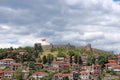 Samuil fortress Ohrid cityscape Royalty Free Stock Photo