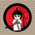 Samurai girl Royalty Free Stock Photo