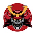 Samurai Head Logo illustration