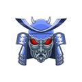 Samurai helmet with oni mask Royalty Free Stock Photo