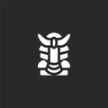 samurai icon. Filled samurai icon for website design and mobile, app development. samurai icon from filled martial arts collection