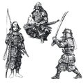 Samurai - japanese warrior Royalty Free Stock Photo