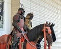 Samurai mounted warriors from The Ann & Gabriel Barbier-Mueller Museum, Dallas, Texas