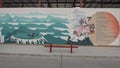 Samurai mural Bishop Arts District, Dallas, Texas Royalty Free Stock Photo