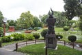 Samurai sculpture by Baku Inoue, in the Japanese Garden; Buenos Aires, Argentina