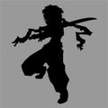 Samurai silhouette