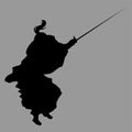 Samurai silhouette