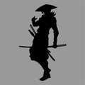 Samurai silhouette