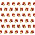 Samurai skull - sticker pattern 12