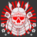 Samurai Skull vector