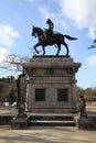 Samurai statue in Sendai Royalty Free Stock Photo
