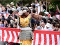 Samurai trumpeter at Jidai Matsuri parade, Japan.