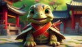 samurai turtle Royalty Free Stock Photo