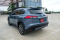 Samut Prakan, Thailand - April 2, 2022 : Toyota corolla CROSS, Celestite gray metallic. The latest Toyota`s SUV Royalty Free Stock Photo