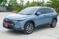 Samut Prakan, Thailand - April 10, 2022 : Toyota Motor Thailand unveiled the world debut of the latest Toyota`s SUV Royalty Free Stock Photo