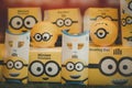 Samut Prakan, Thailand - June 28, 2020 : Mcdonald fast food restaurant for new Collection new promotions minion toy