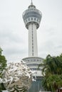 The front view of Samut Prakan City Observatory