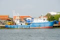 Samut Sakhon, Thailand : Cargo ship Royalty Free Stock Photo