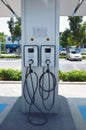 Electric vehicle charger in gas station for supporting electrical car in future