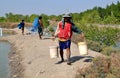 Samut Songkhram, Thailand: Fish Farm Workers