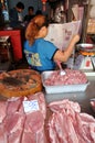 Samut Songkhram, Thailand: Railway Market Royalty Free Stock Photo