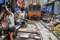 Samut Songkhram, Thailand: Railway Market