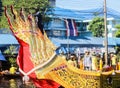 SAMUTSAKORN, THAILAND - JULY Parade candle go to temple at Katumban in Samutsakorn, Thailand