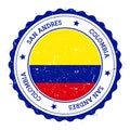 San Andres flag badge.