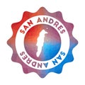 San Andres low poly logo.