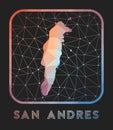 San Andres map design.